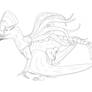 Commission: Lineart (Detailed) - Dinosaur Hybrid