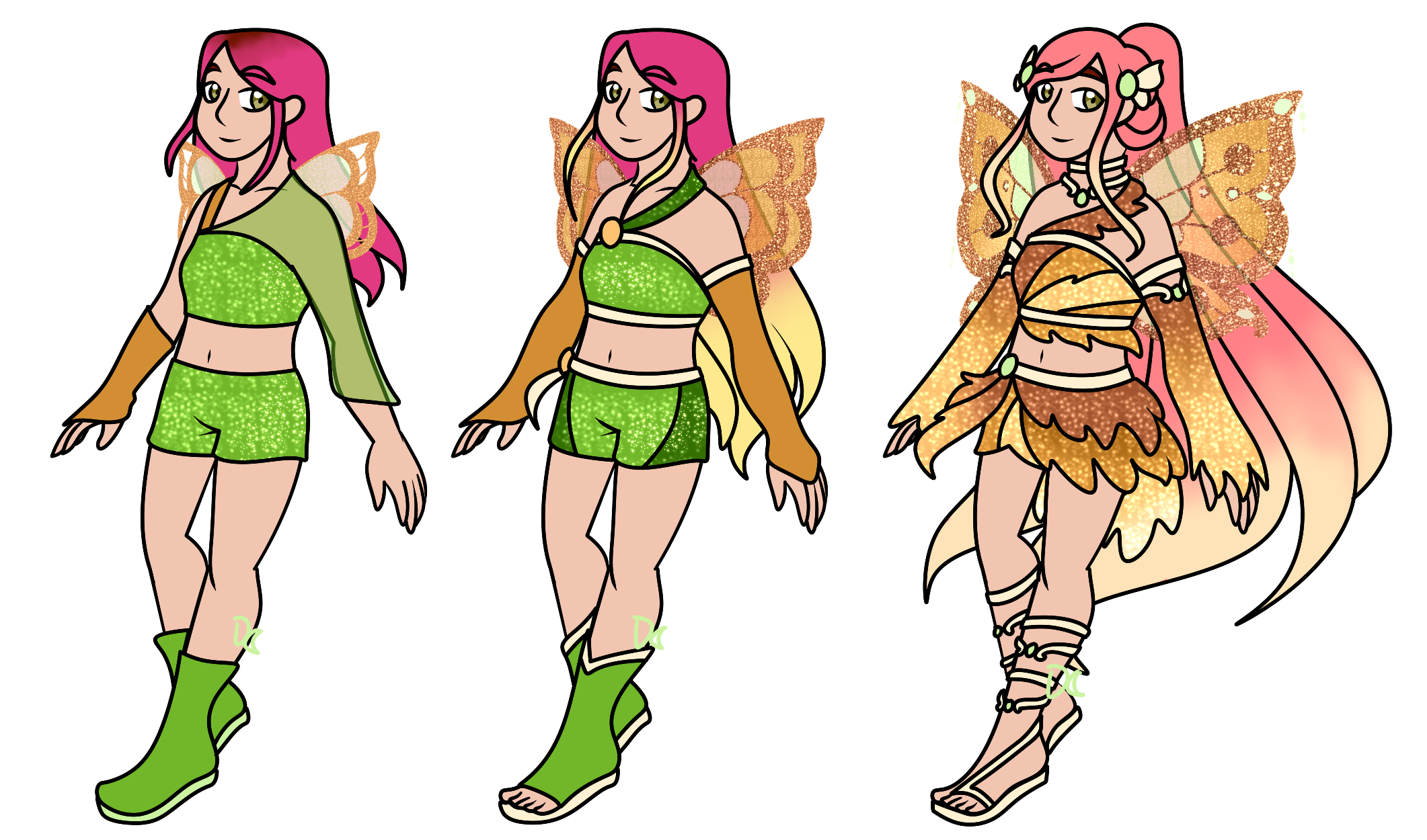 Magic Winx Base Winx Redux AU - Roxy's Basic Fairy Forms by DropsOfMoonlight on DeviantArt