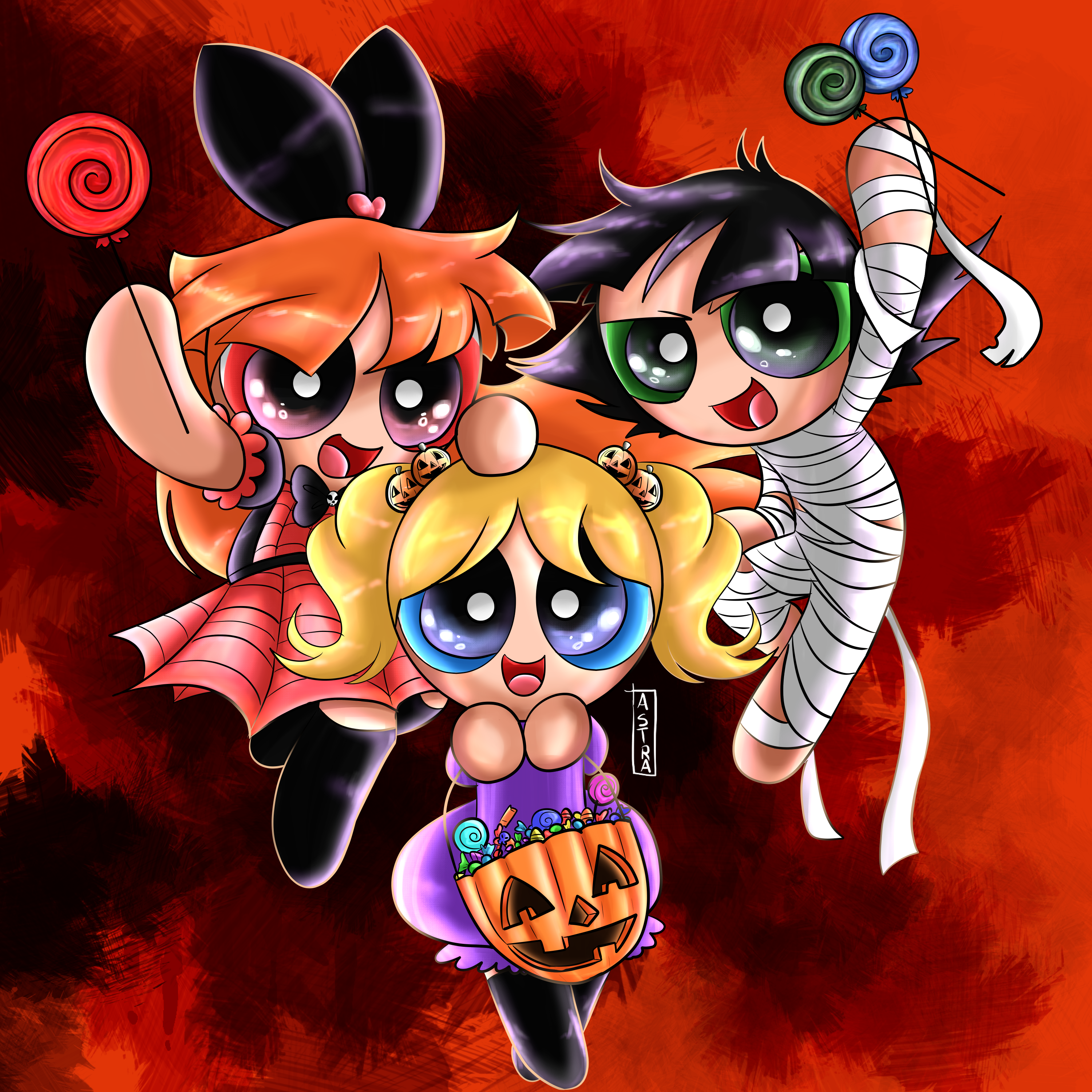 Powder puff girls halloween deals