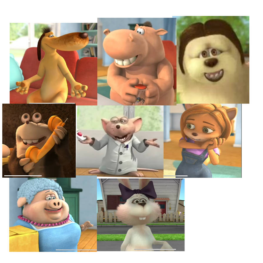 Happy Pat and Stan characters by Schleichjimbo on DeviantArt