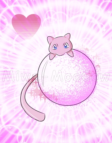 Mew on a bubble