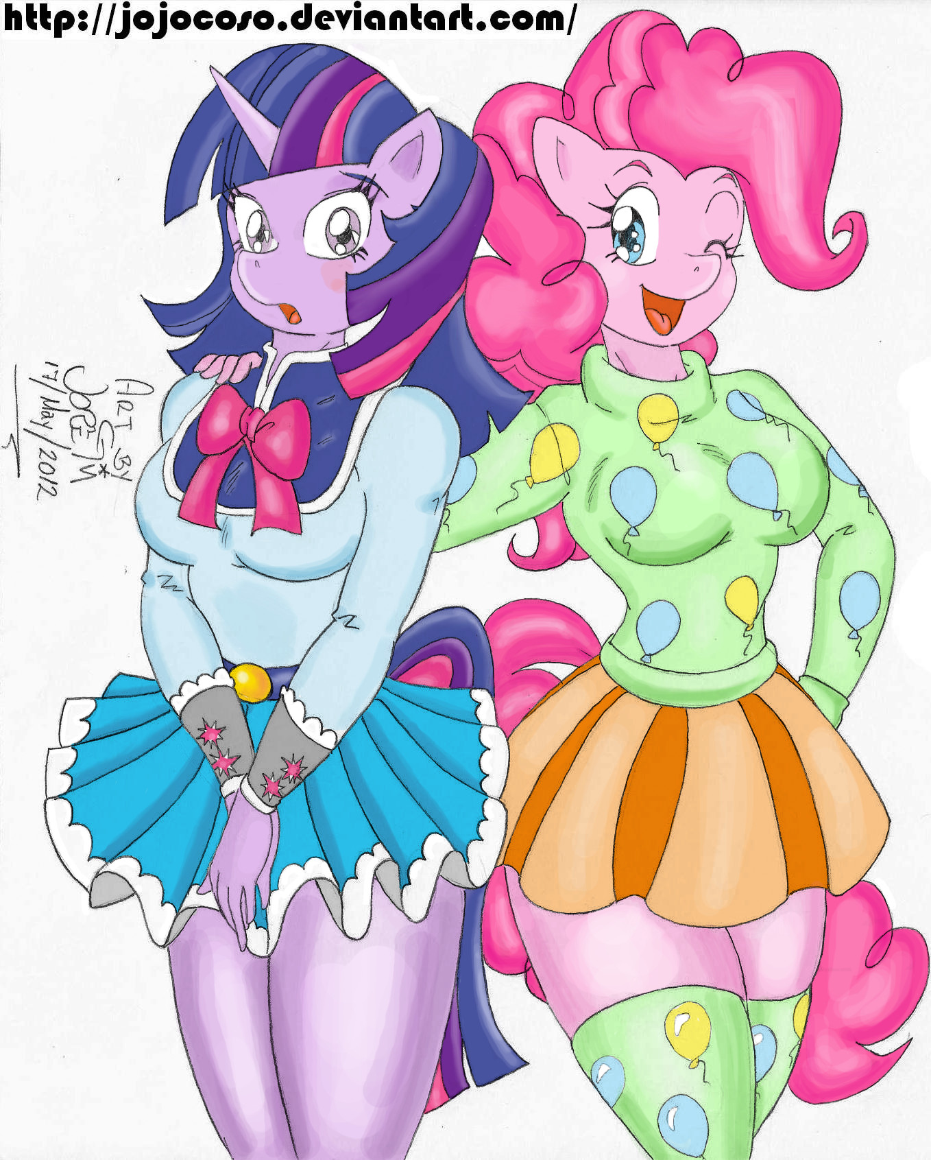 MLP: Twilight and Pinkie Color