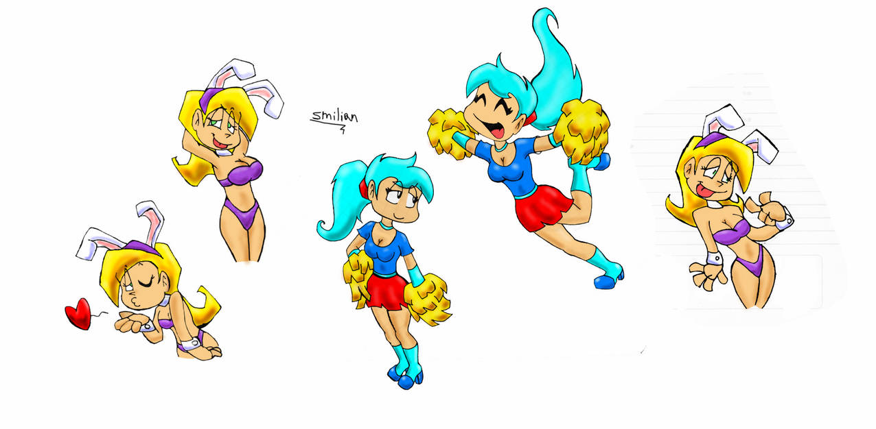 The Bunny Girl And The Cheerleader Cl By Kimbawest On Deviantart