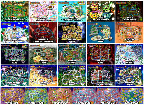 All Mario Party 64 Boards