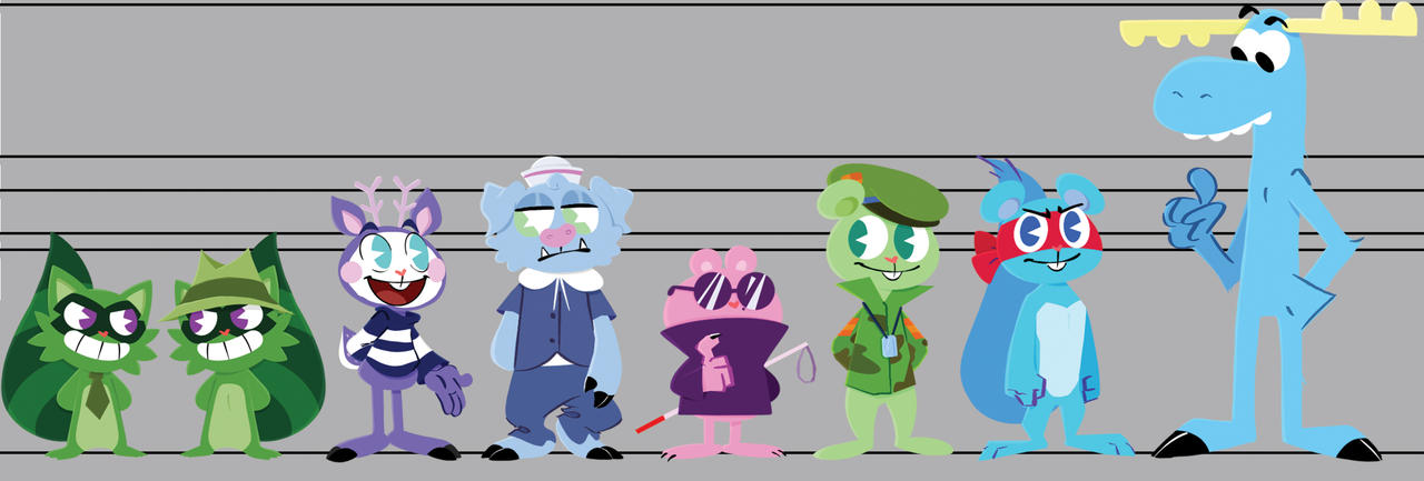HTF Boys Line Up Part 2 by Yana-W on DeviantArt