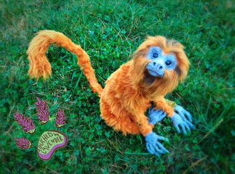 Touchedbylavender recycled poseable tamarin