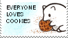 [stamp] Fox - Cookie lovers by thePizzaFisch