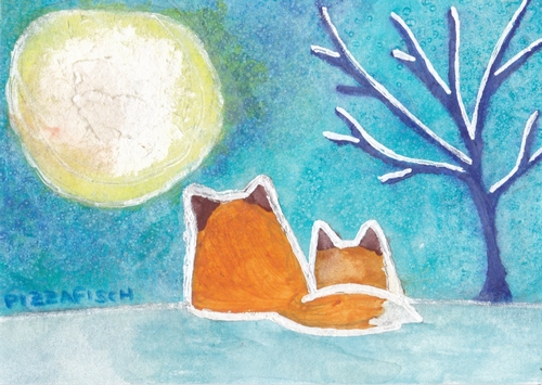 ACEO 028 - Blue Moon