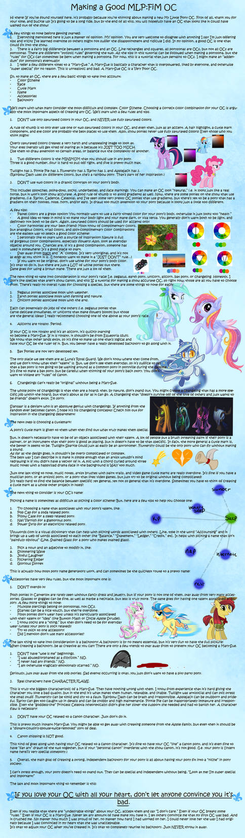 Tutorial: Creating a 'Good' MLP:FiM OC by equinepalette on DeviantArt
