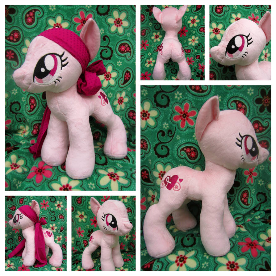 Hopeful Heart -Breast Cancer Charity Auction Plush by equinepalette