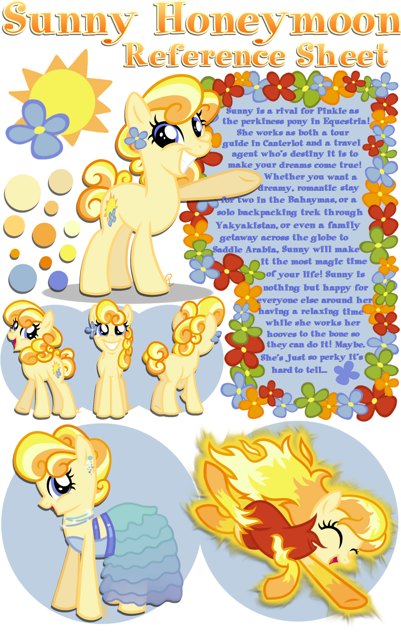 Sunny Honeymoon Reference Sheet