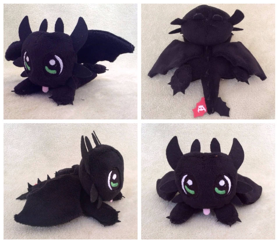Toothless Mini Plushie by equinepalette on DeviantArt