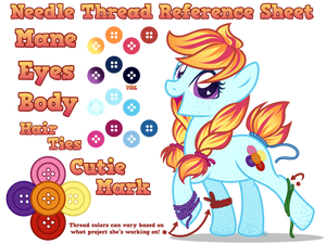 Needle Thread Reference Sheet by equinepalette