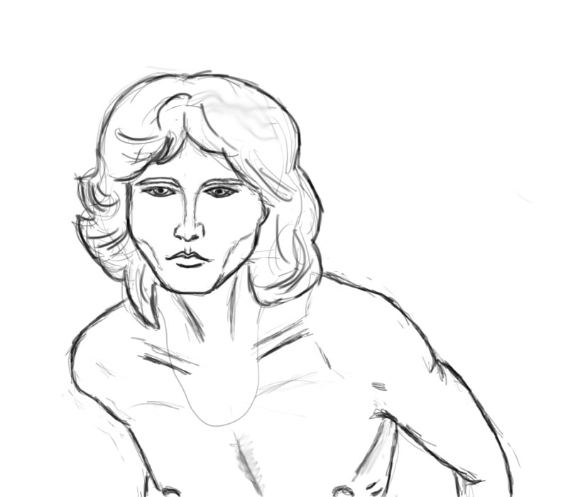 Jim Morrison work in progress