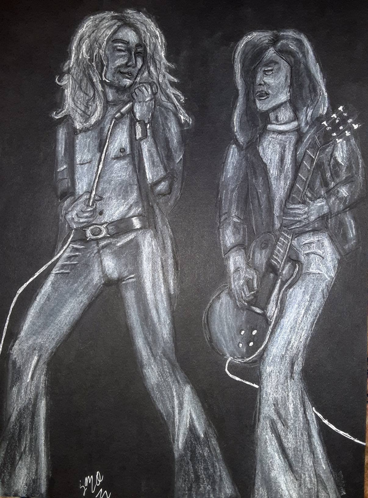 Robert and Jimmy Onstage