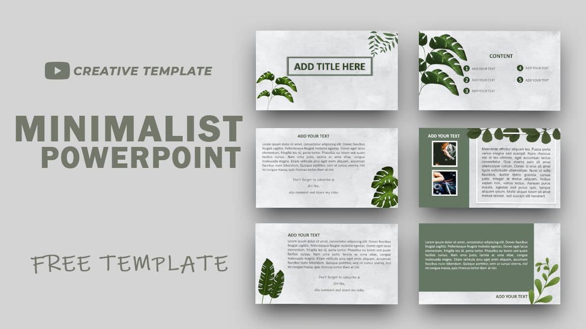 Minimalist Presentation Template Free Download by valxjanx on DeviantArt