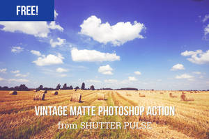 Free Vintage Matte Photoshop Action