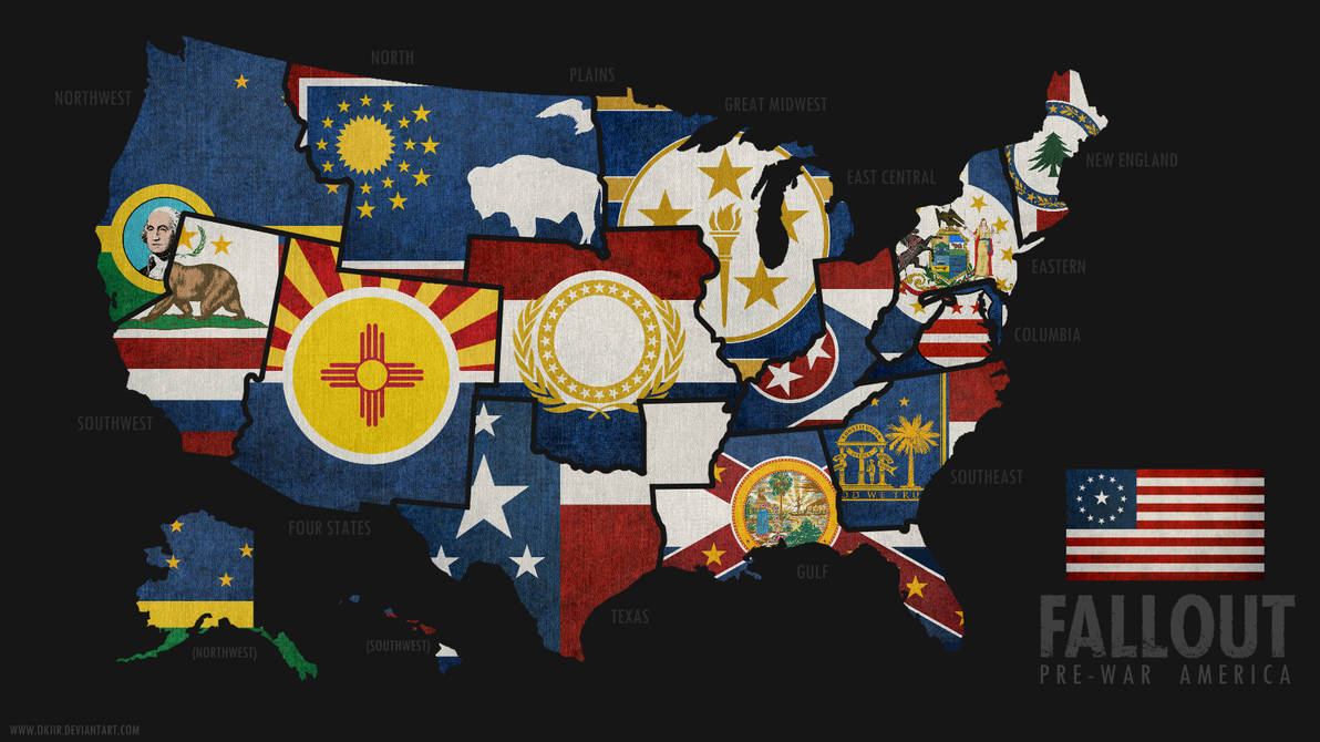 FALLOUT Map Of Pre War America By Okiir On DeviantArt fallout-map-of-pre-war-america-by-okiir-on-deviantart