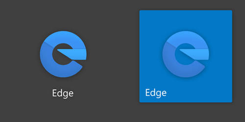 Fluent Design, New Edge Icon and Tile