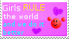 Girls rule the world Stamp