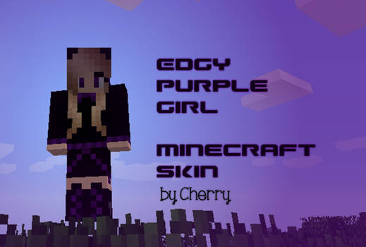 Edgy Purple Girl -- Minecraft Skin