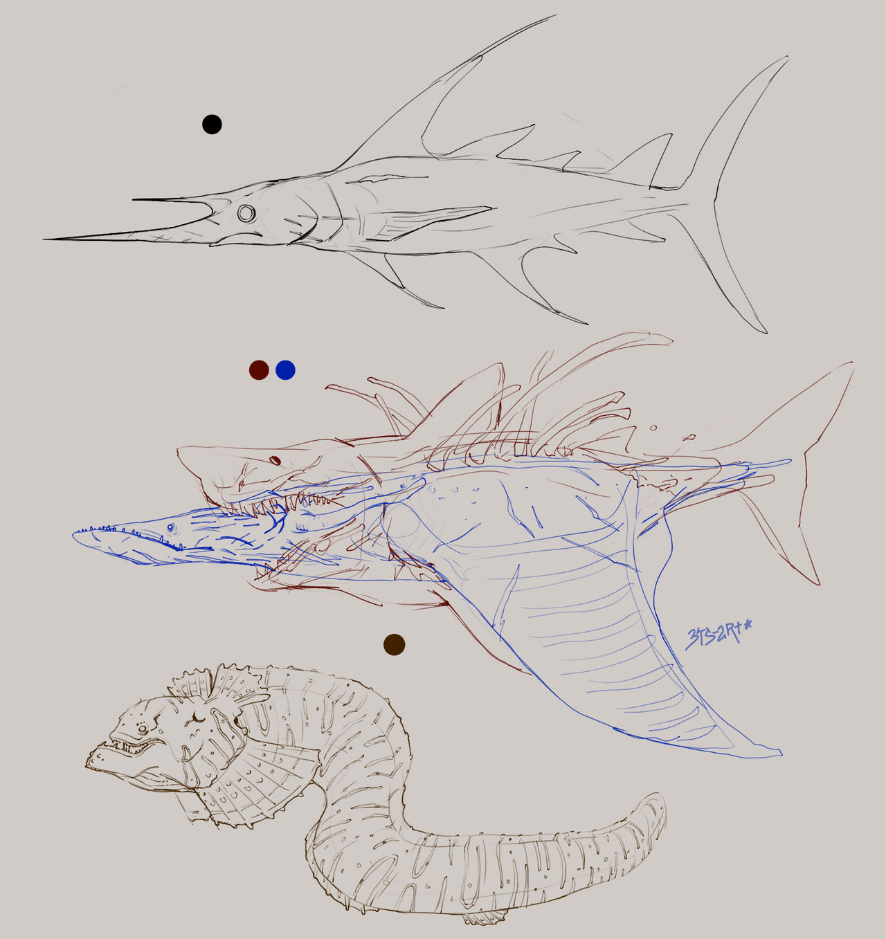 Cod Fish Oc (OC) Fish designs by 3Ts-art on DeviantArt