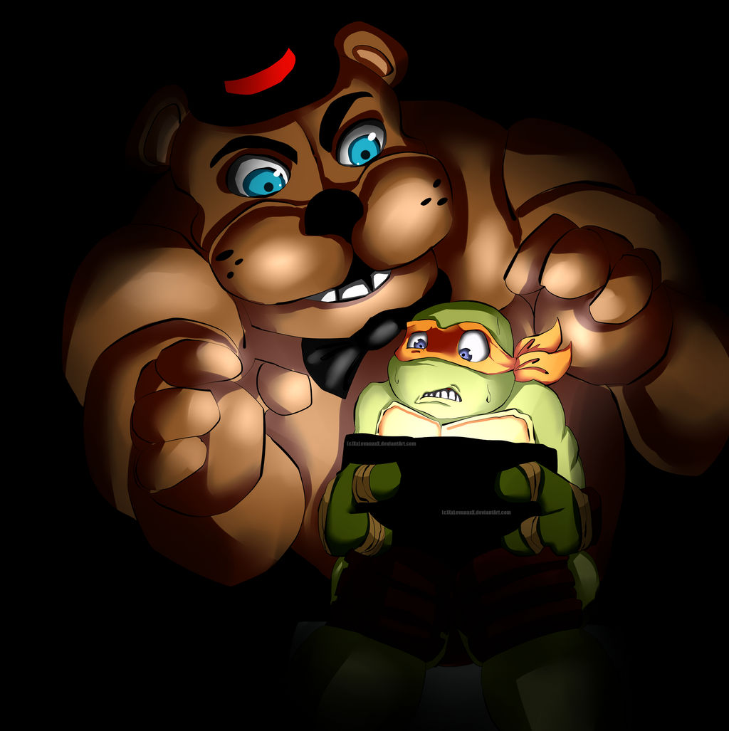 Freddy's right behind you Mikey!