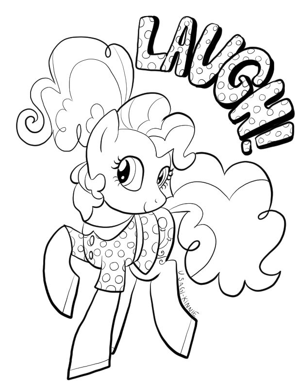 My Little Pony Pinkie Pie Coloring Pages 