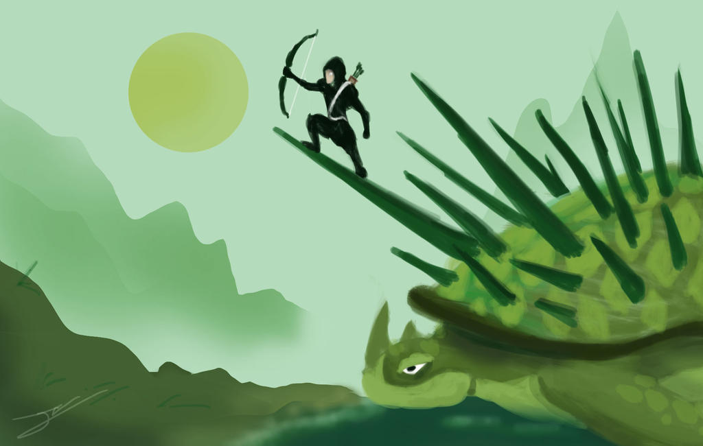 Spicky Turtle Daily-Speedpaint : The Ninja and the spiky Turtle by Tnoucca on DeviantArt