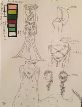 Cosplay Sketch - Season Evergreen Concept