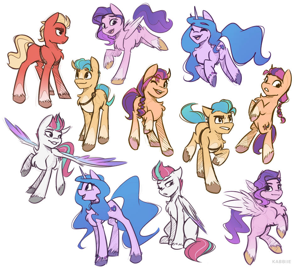 Pulp Ponies a bunch of little ponies by PointDelta on DeviantArt