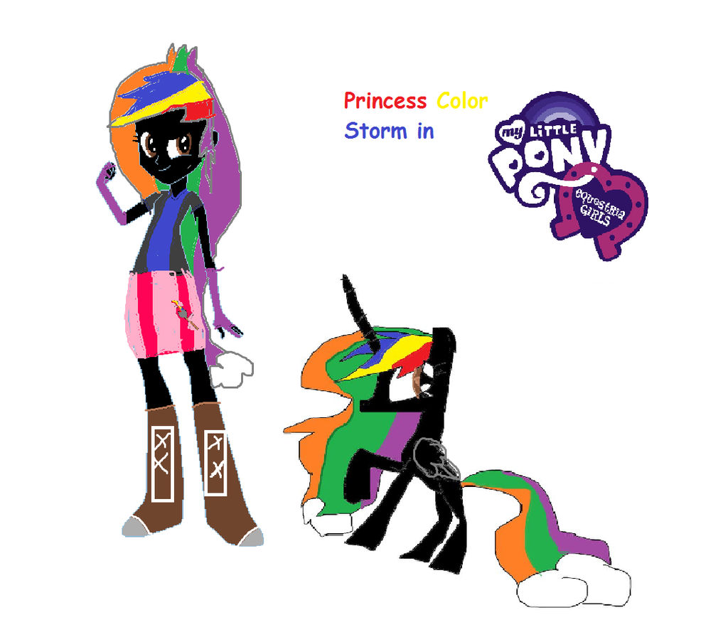 Princess Color storm in equstria girls by PrincessColorStorm1 on DeviantArt