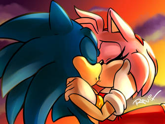 photo Sonic And Amy Kissing Fanart sonic x amy on sonicxamy club deviantart