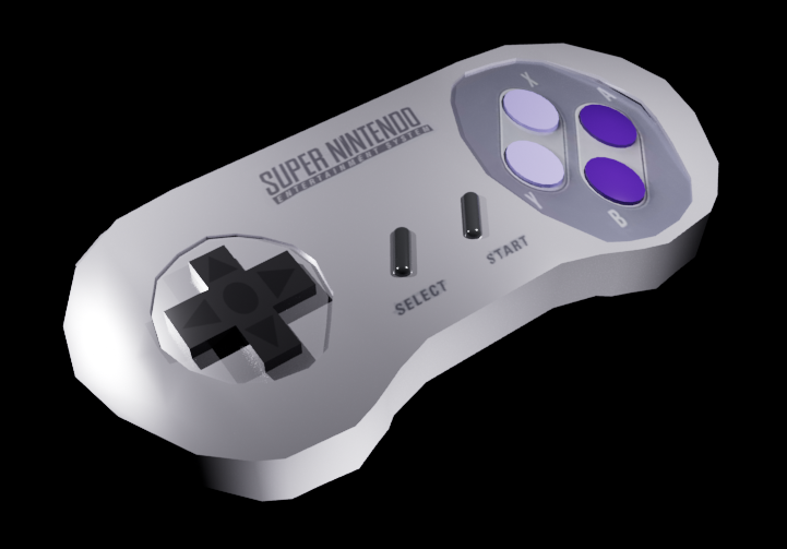 SNES Controller 3D by romline5 on DeviantArt