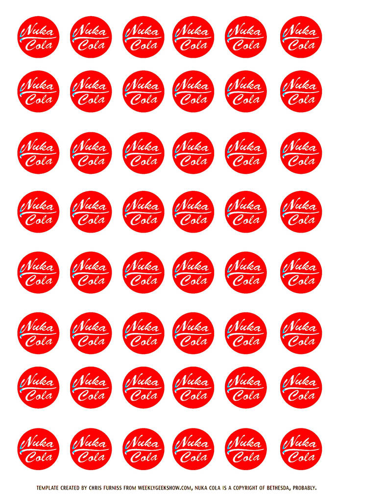 Nuka Cola Clean Bottle Cap By IAmTheNathan On DeviantArt