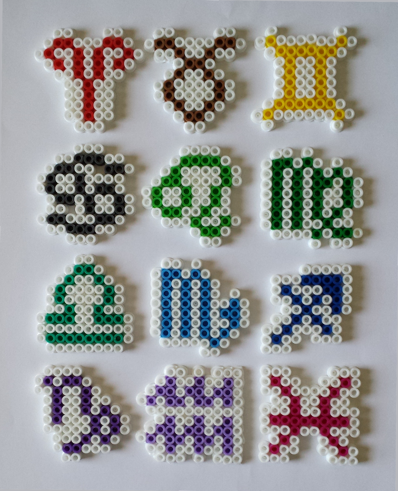 Letters Perler Bead Pattern, Bead Sprites