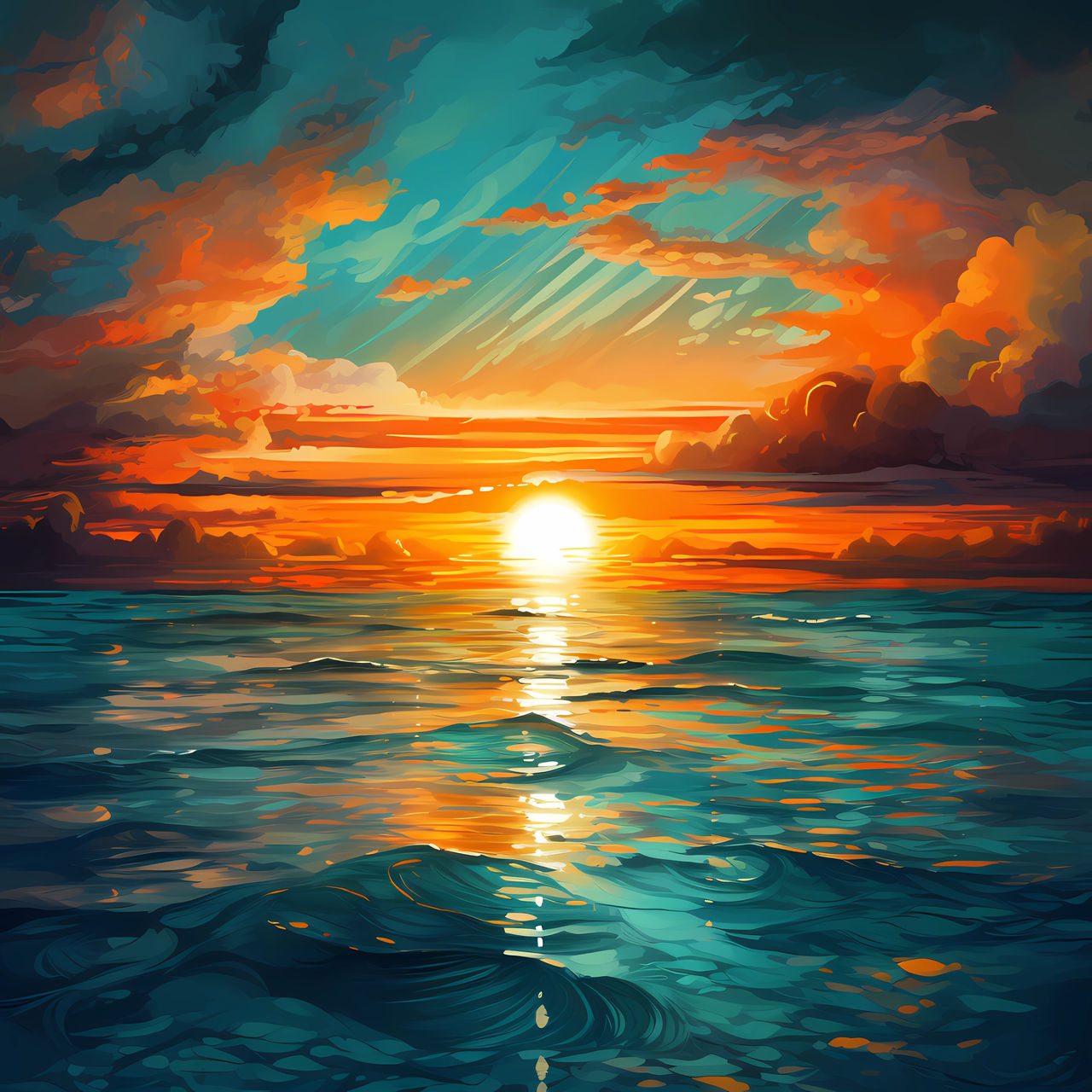 Green Sunset by Aleioz on DeviantArt