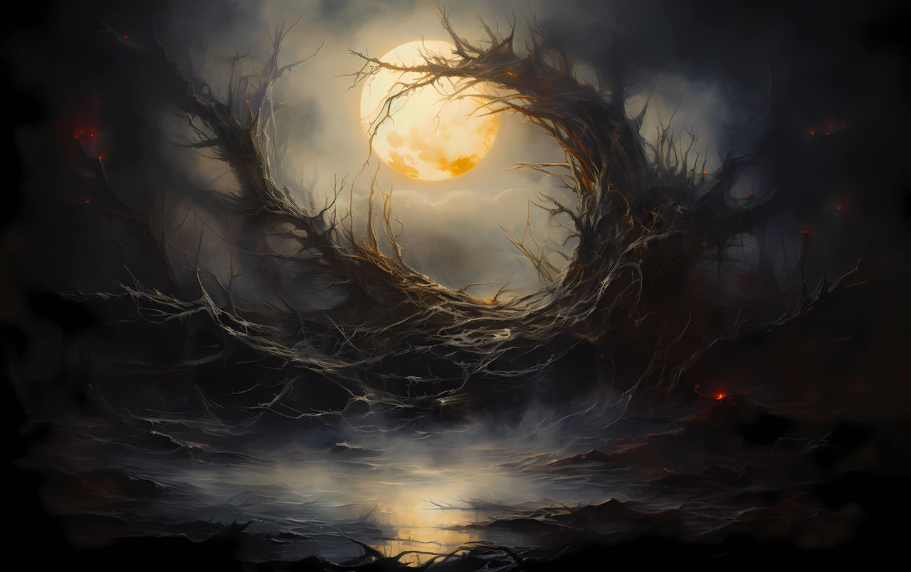 Haunted Moon v3 by thekingswolf on DeviantArt