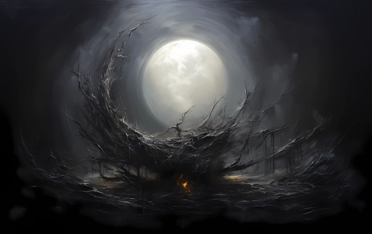 Haunted Moon v4 by thekingswolf on DeviantArt