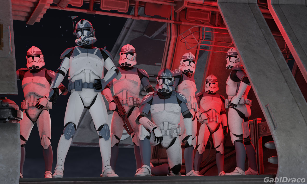 Red 104th 104th Battalion clone recruits by Gabidraco on DeviantArt