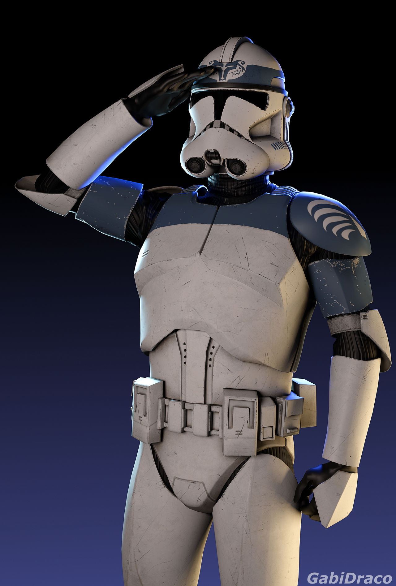 Red 104th 104th Clone Trooper by Gabidraco on DeviantArt