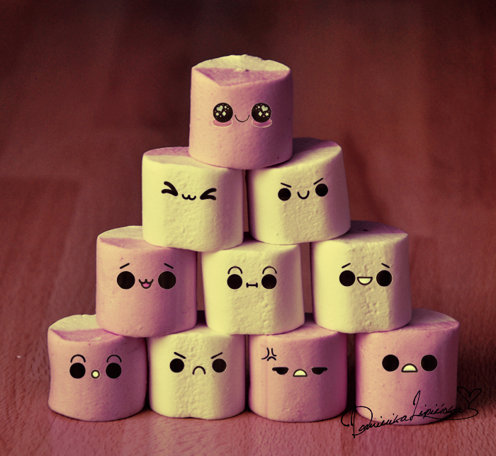 marshmallows tower.