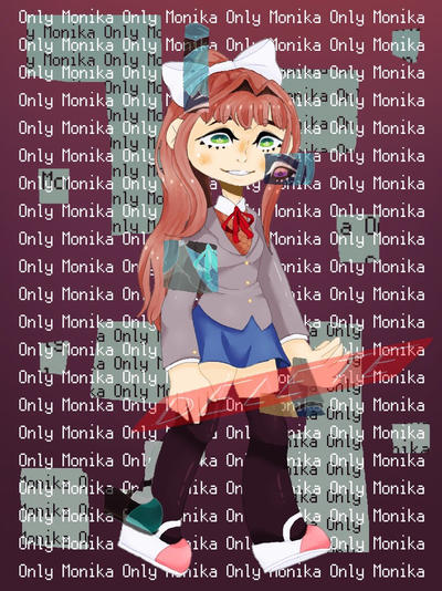 Monika by Blooplesnoot on DeviantArt