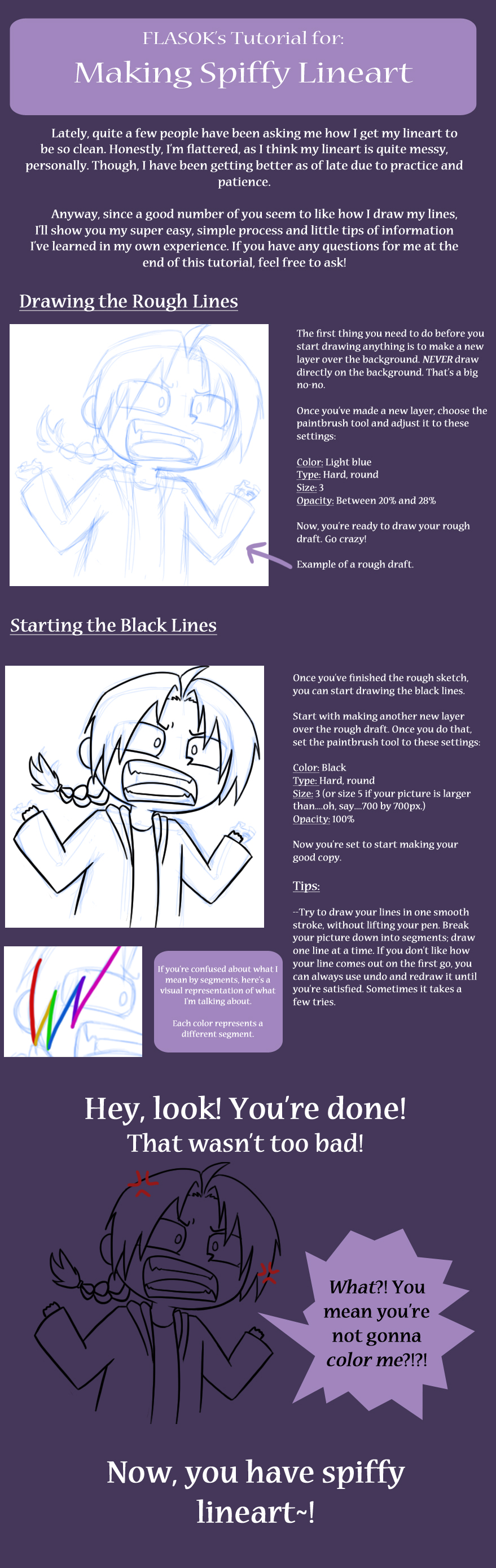 How To Make Spiffy Lineart