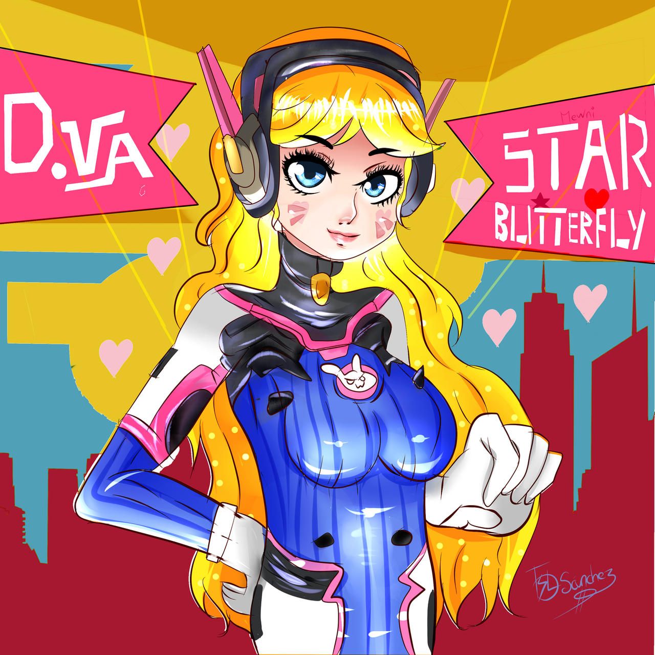 Star B-Fly cosplayin' D.va