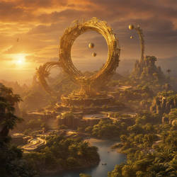 Golden sunset over Pandora