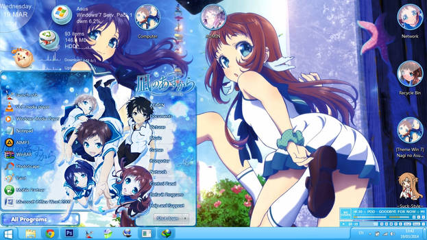 [Theme Win 7] Nagi no Asukara By Bazzh