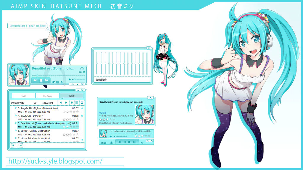 Aimp Skin Hatsune Miku By Bazzh By Suck Style On Deviantart Aimp Skin Hatsune Miku By Bazzh By Suck Style On Deviantart