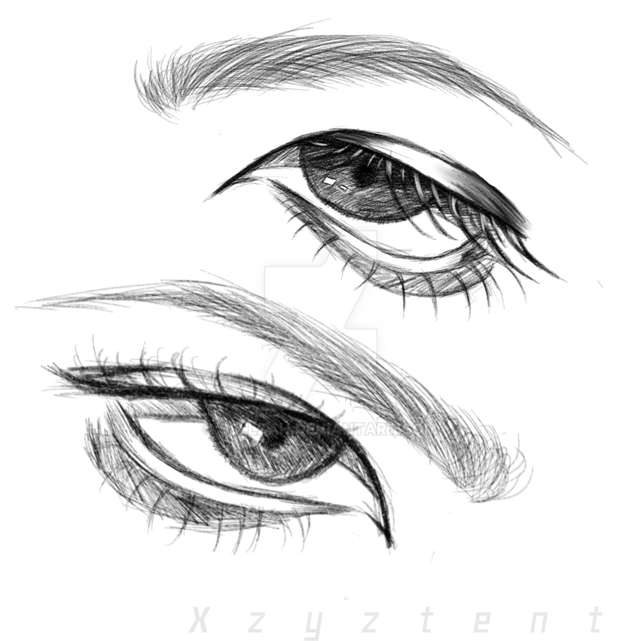 Semi Realistic Eyes by Sellzah on DeviantArt