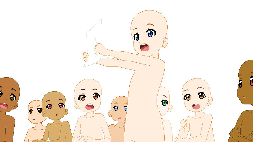 Anime Group Base #11 by MarikaBase on DeviantArt